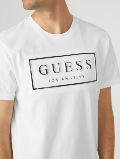 GUESS-COLT EMBOSSED LOGO TEE | WHITE