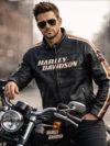 Harley-Davidson Men's Victory Lane Torque Leather Jacket For Biker
