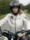 Harley-Davidson Women's Pacific Coast Rose White Leather Jacket
