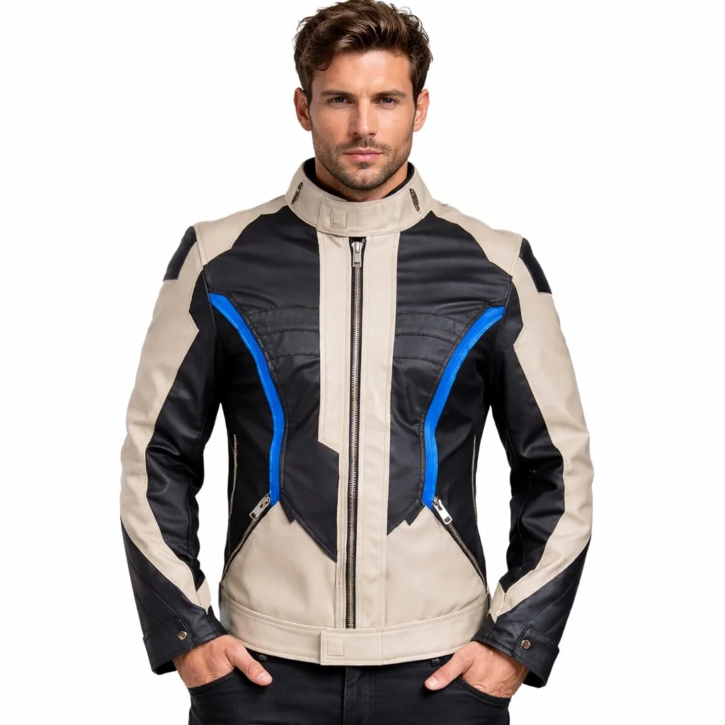 Men’s Faux Leather Soldier 76 Jacket Overwatch-Inspired Cosplay & Streetwear