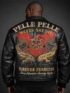 Pelle Pelle Crocodile Premium Leather Jacket Black