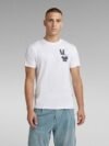 G-STAR RAW MULTI SHIELD BACK GRAPHIC T-SHIRT | WHITE