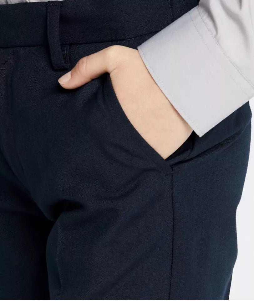 M&S Boys’ Skinny Leg Slim Fit Trousers | Blue - Image 4