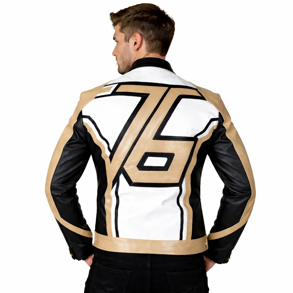 Flesh & Hide Men’s Overwatch Soldier 76 John “Jack” Morrison Synthetic Leather Jacket Cosplay & Streetwear - Image 2