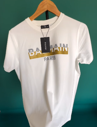 BALMAIN PARIS PREMIUM MEN'S T SHIRT | WHITE