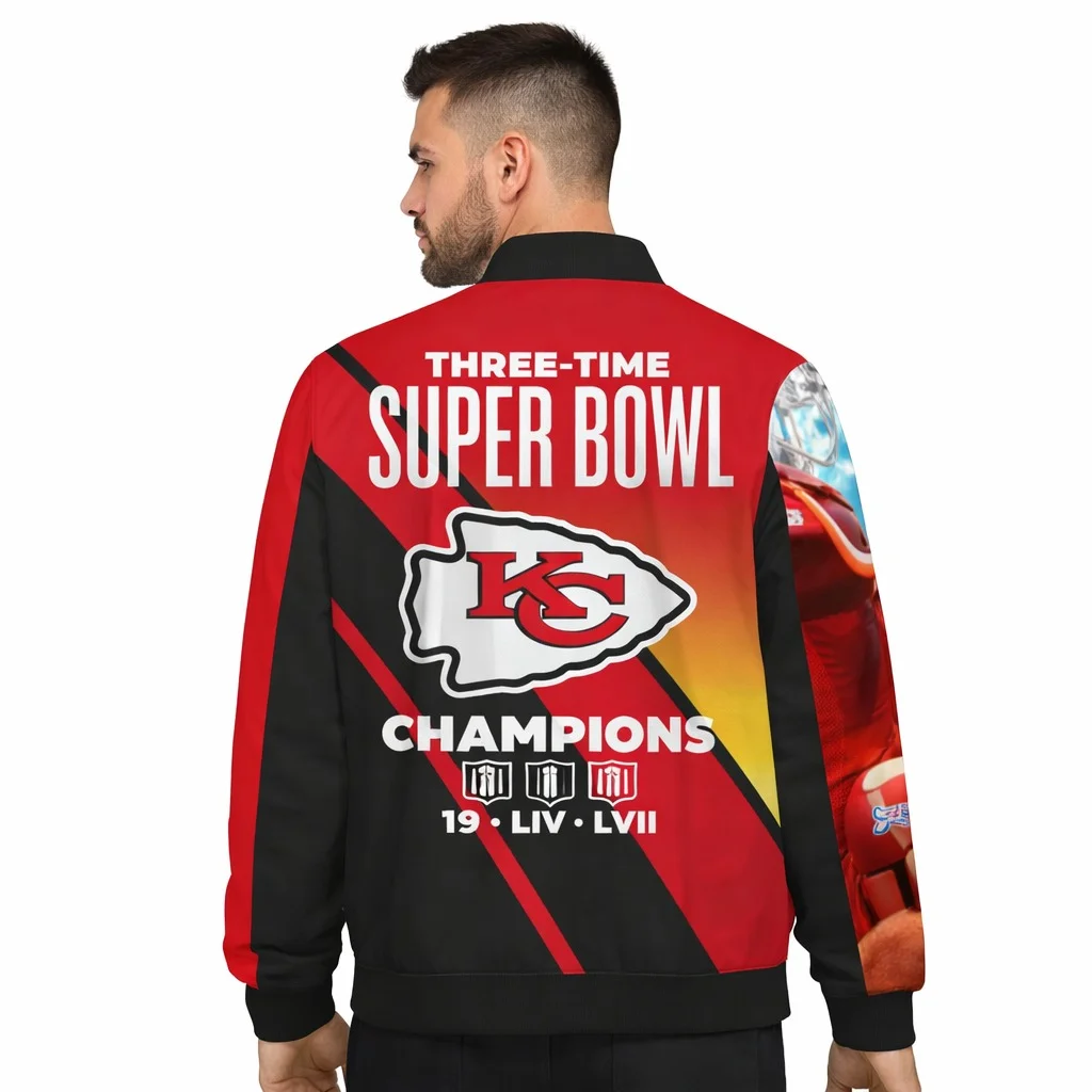 Kansas City Chiefs Super Bowl LVII Champions Bomber Jacket - Image 2