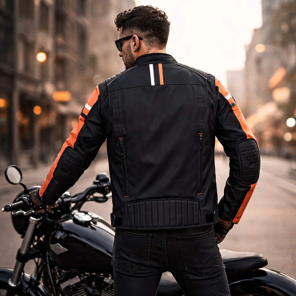 Harley-Davidson Hazard Textile Waterproof Jacket - Orange - Image 2