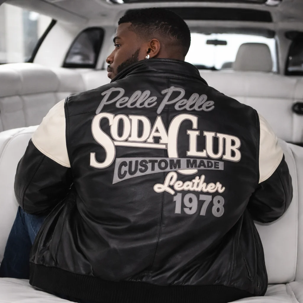 Pelle Pelle SODA CLUB CUSTOM MADE LEATHER 1978 JACKET BLACK - Image 2