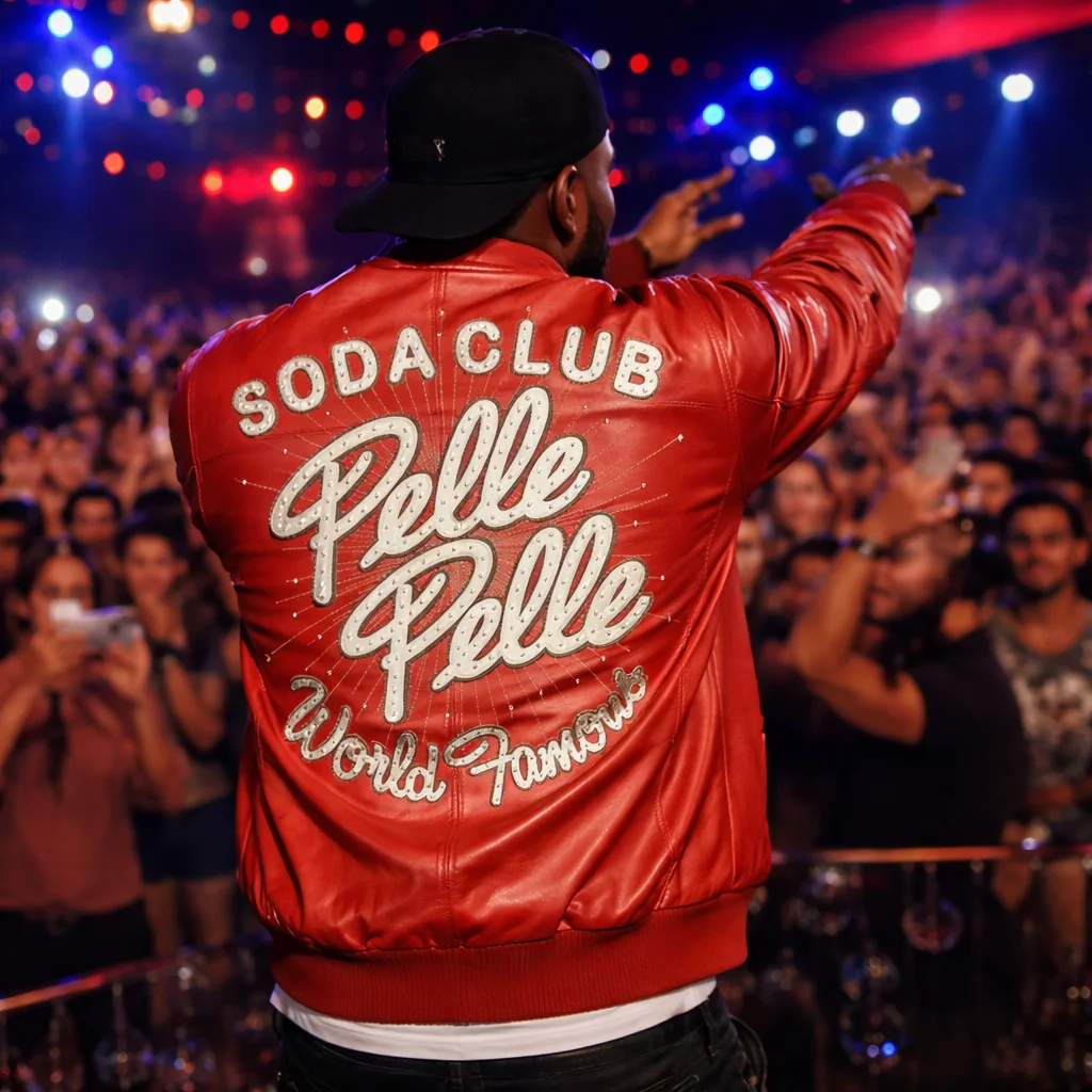 Pelle Pelle World Famous Soda Club Jacket RED - Image 2