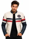 Men’s Retro Rider Vintage Cafe Racer Leather Jacket
