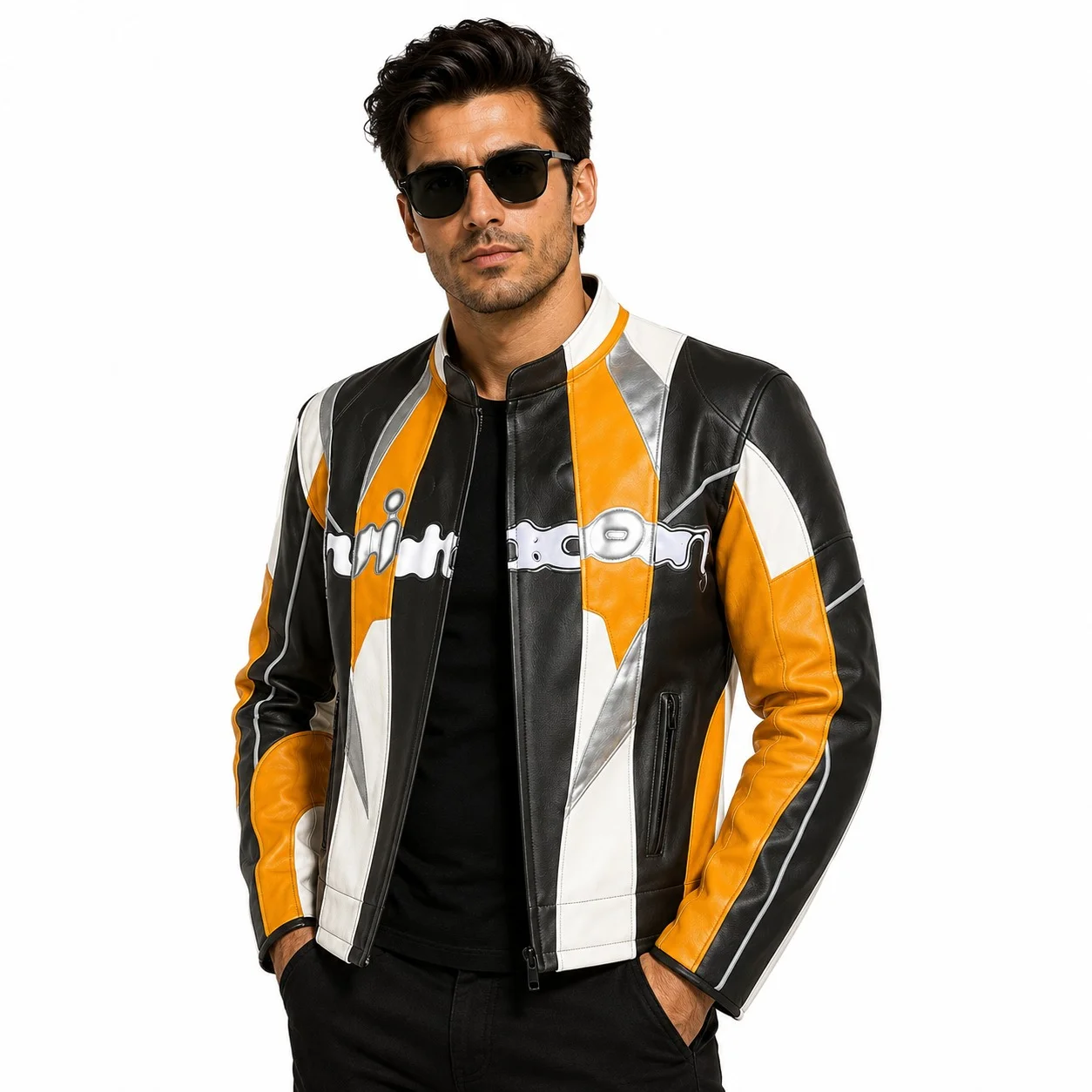 Marc Forne Paris Fashion Week Leather Jacket