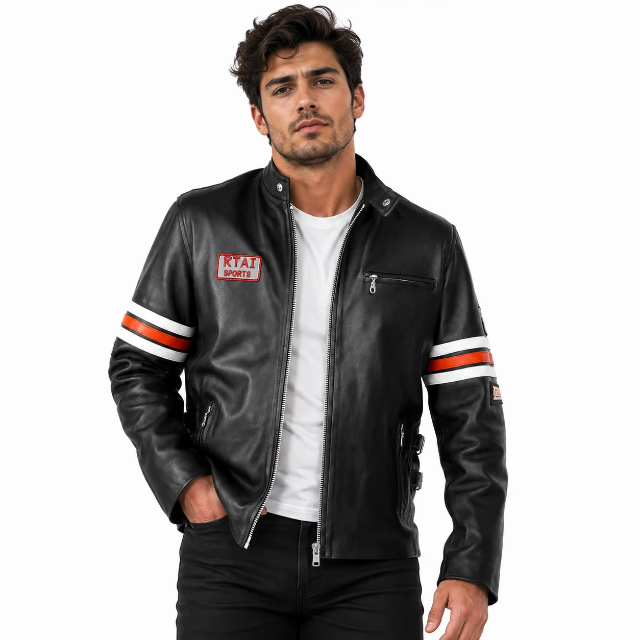 Dr. Gregory House M.D. Inspired Premium Black Leather Biker Jacket