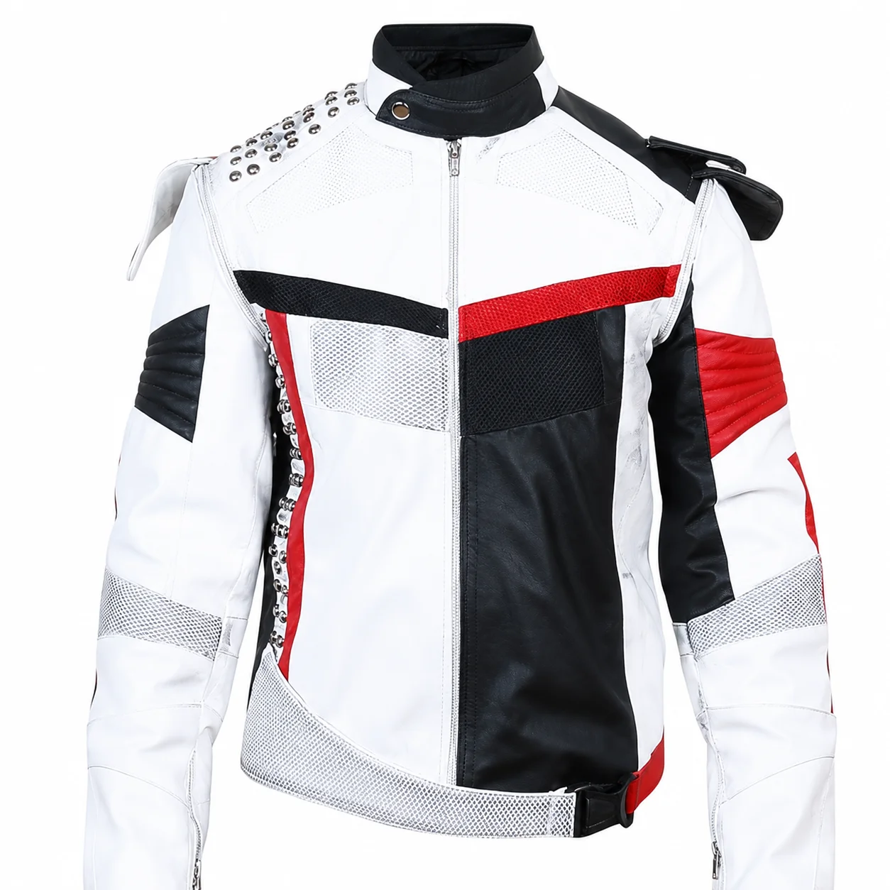 New Distressed Carlos Cameron Boyce Premium Leather Jacket - Image 3